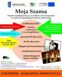 plakat projektu Moja Szansa 2013