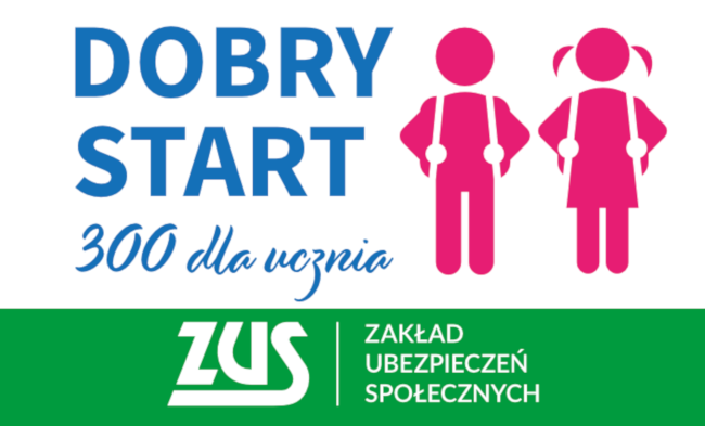 Logotyp programu 300+ realizowanego przez ZUS